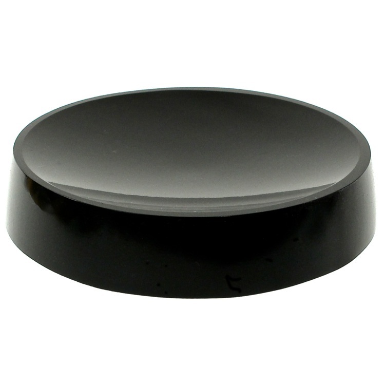 Gedy YU11-14 Round Black Free Standing Soap Dish in Resin